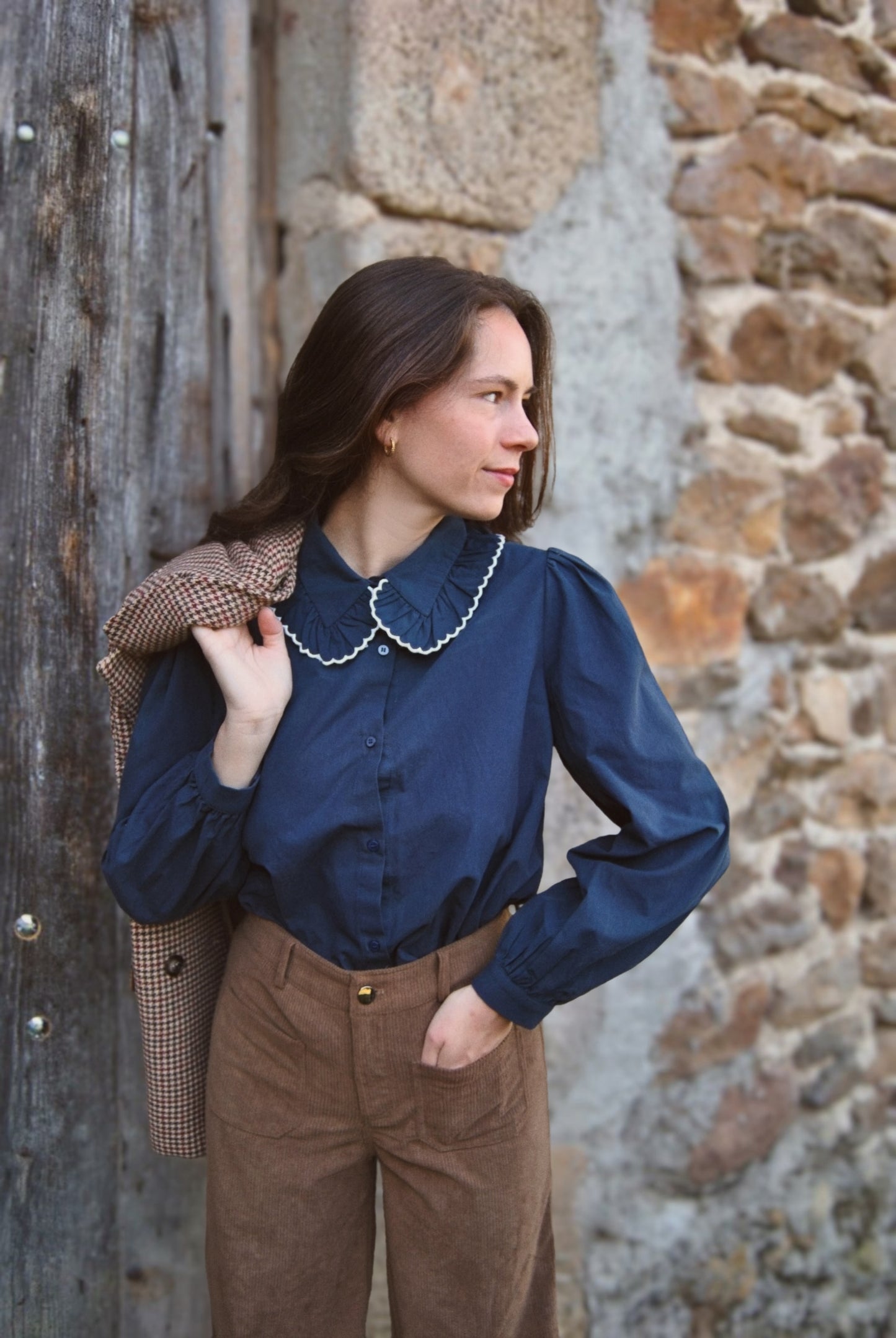 Chemisier marine Bertille