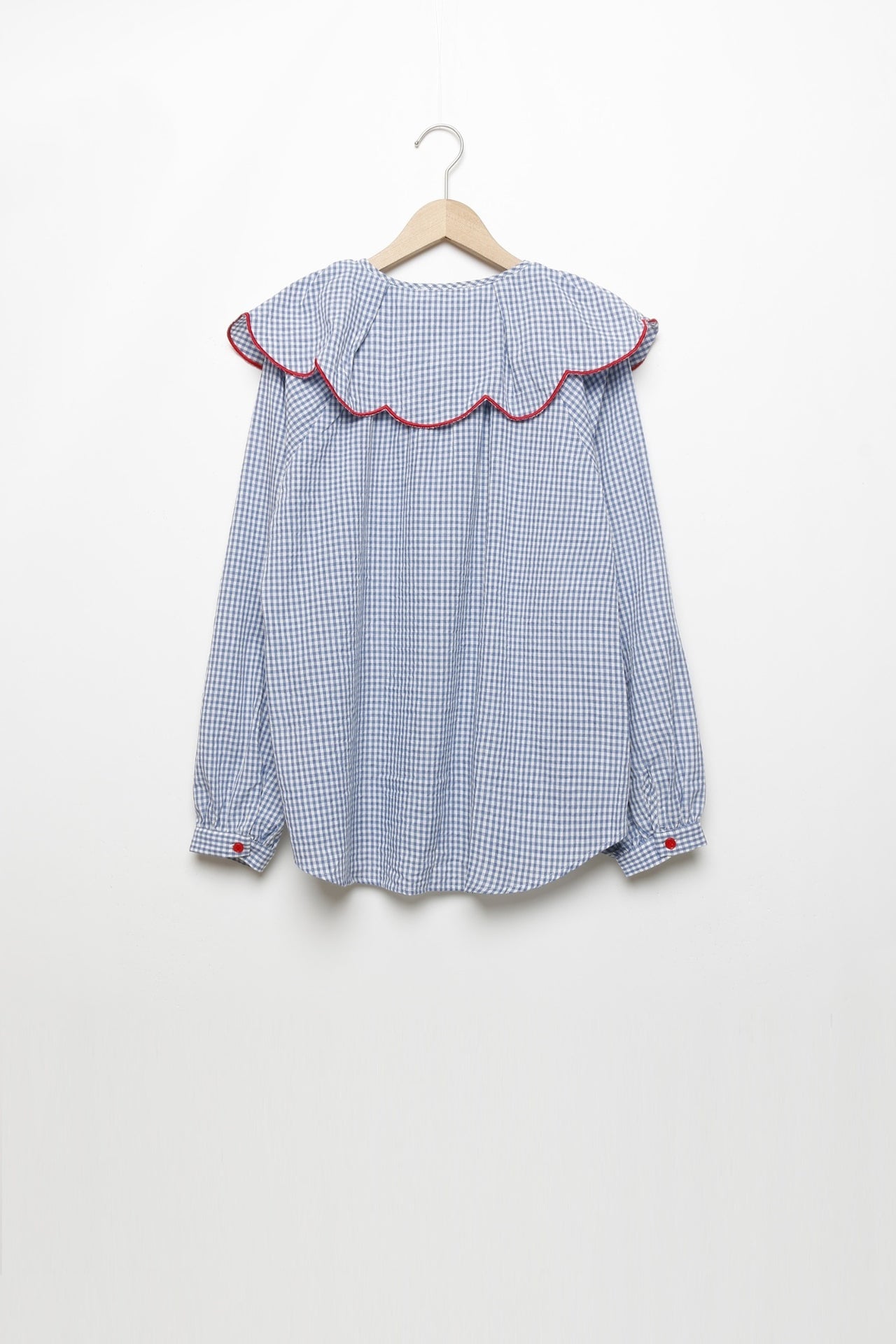 Blouse vichy col Claudine Louisa