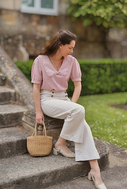 Blouse Rosalie vichy rose