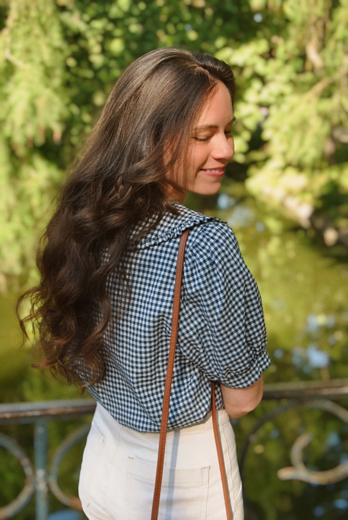 Blouse Rosalie vichy bleu
