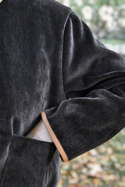 Gilet velours brun Louis