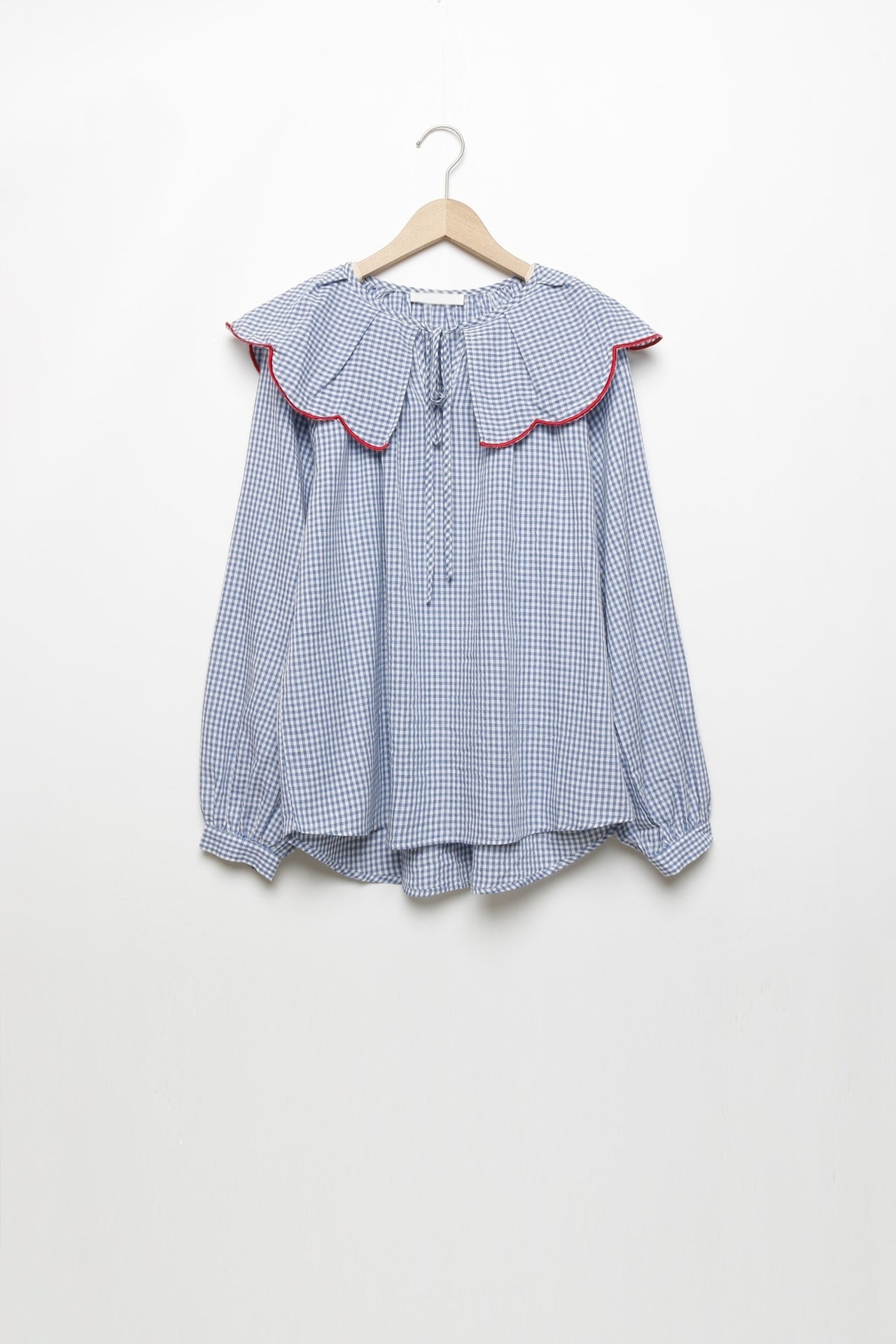 Blouse vichy col Claudine Louisa