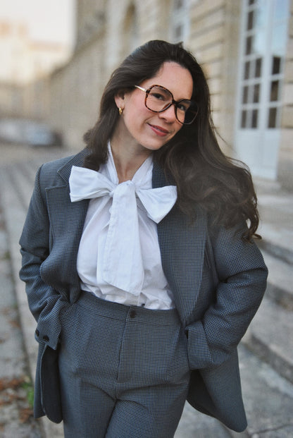 Blazer gris oversize Serge