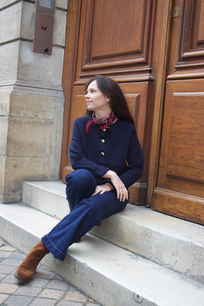 Foulard Ambroise bordeaux