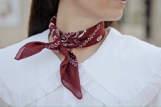 Foulard Ambroise bordeaux